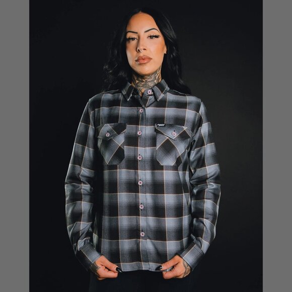 DIXXON FLANNEL x SHADOWS FALL Flannel Shirt - Women's Large - Picture 2 of 11